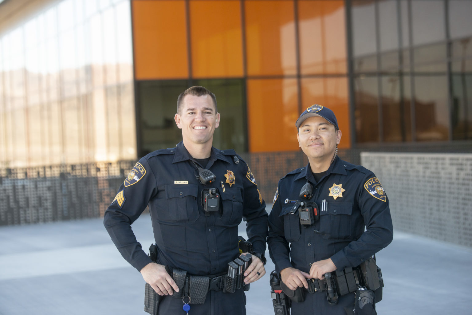 Two campus police officers