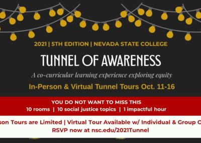 Nevada State College’s 5th Tunnel of Awareness is October 11-16