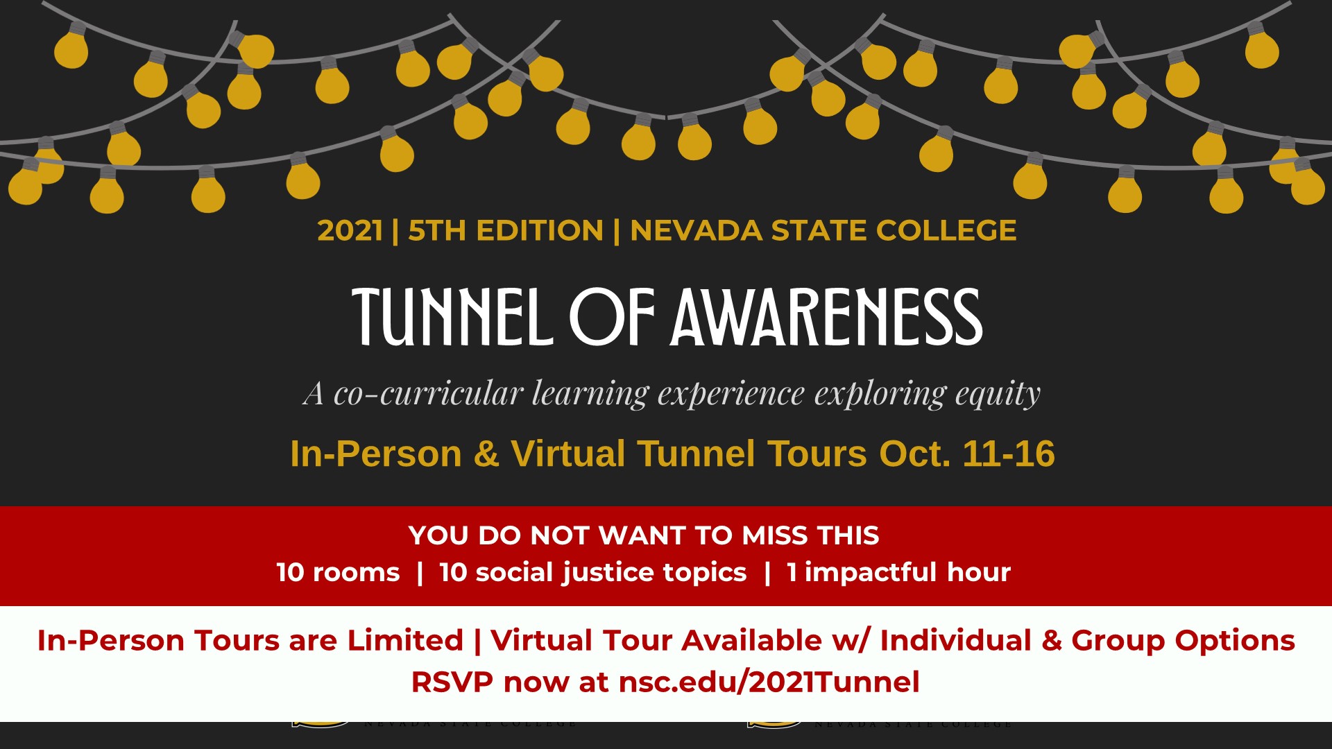 Tunnel Of Awareness Tour In-Person & Virtual Tunnel Oct. 11-16