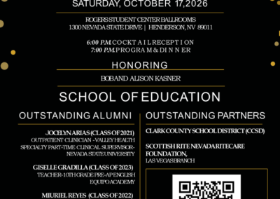 Nevada State University School of Education to Host Degrees of Impact Awards Gala